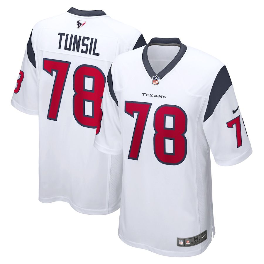 Men Houston Texans 78 Laremy Tunsil Nike White Game NFL Jersey